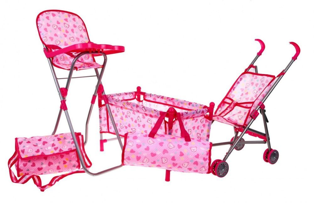 Zestaw Akcesoriów Do Lalek Dla Dzieci 3+ Opieka Nad Niemowlakami