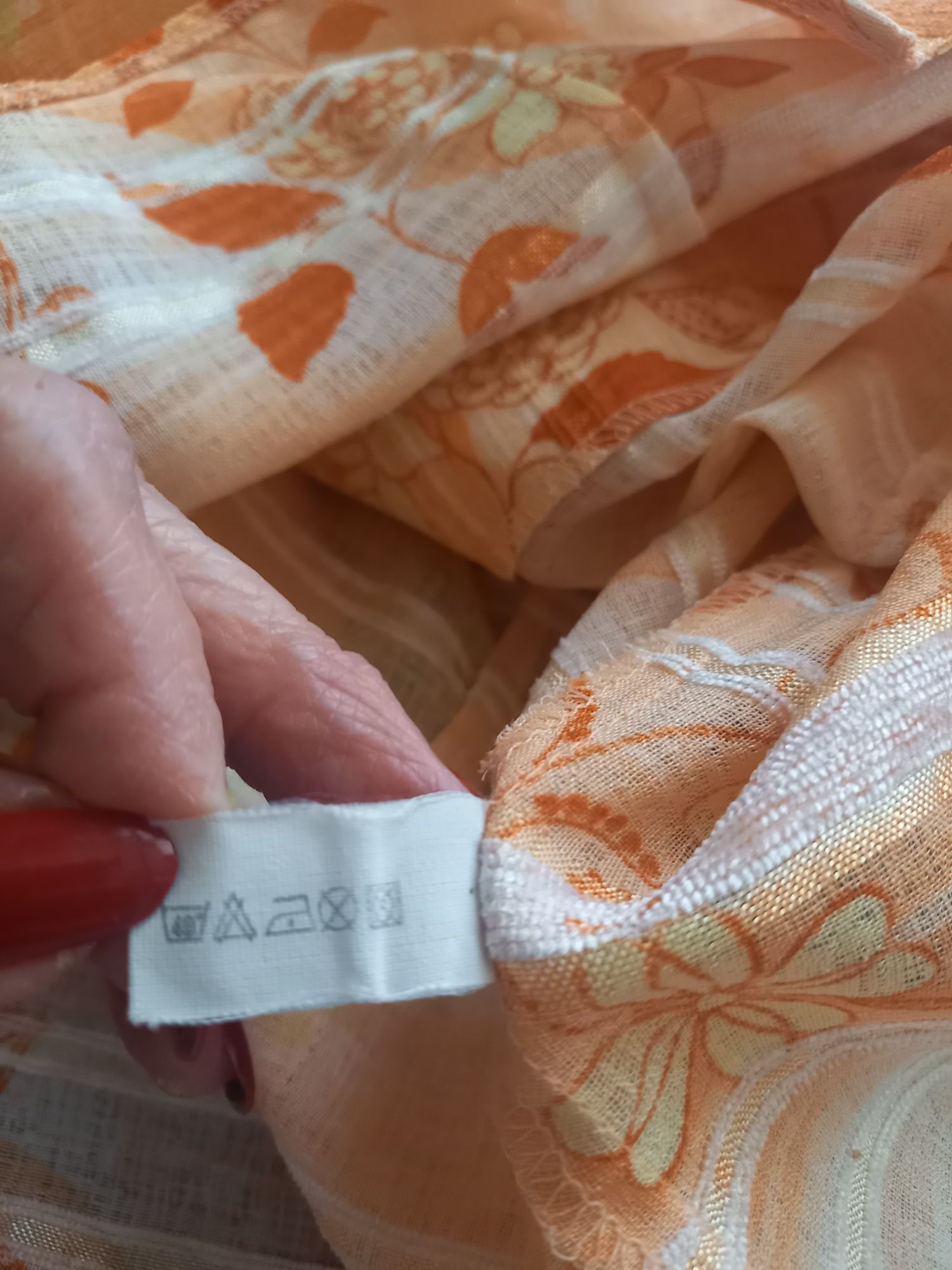 Pomarańczowy lekki żakiet rozmiar M  firmy Filey London