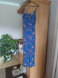 Niebieska długa sukienka maxi na ramiączka 38 M Esmara