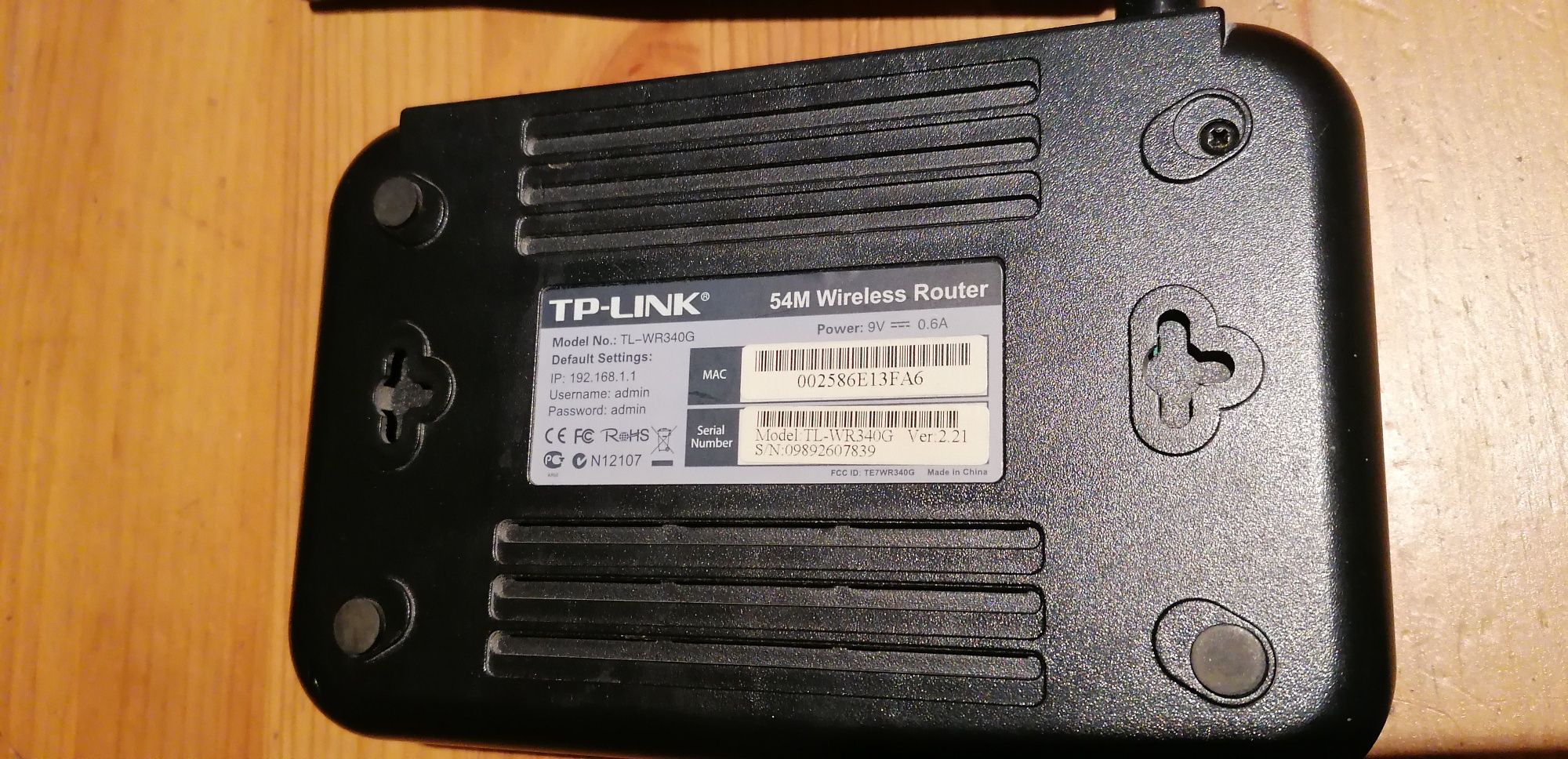 Router TP-link TL-WR340G