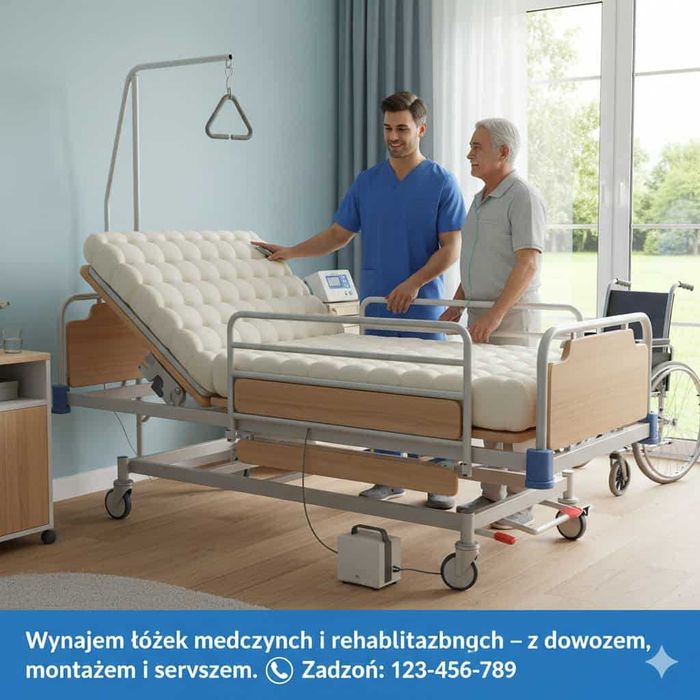 Wynajem sprzętu medycznego- łóżka, materace, koncentratory