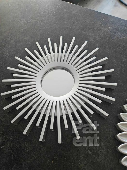 Lustra zestaw 3 luster w srebrnych ramkach do domu na ścianę dekoracja