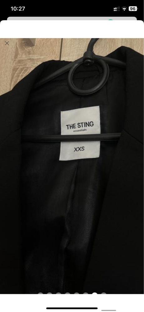 Чорний базовий піджак The sting