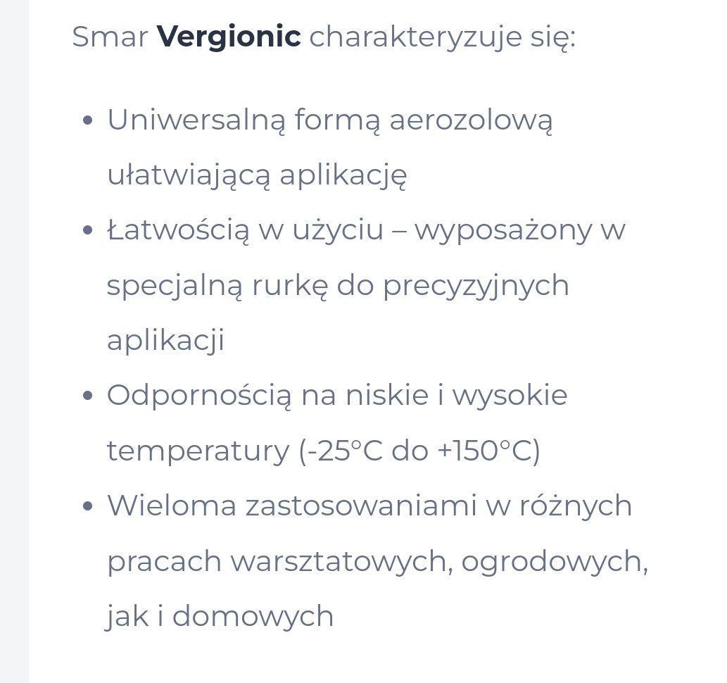 Smar wielofunkcyjny 400ml VERGONIK