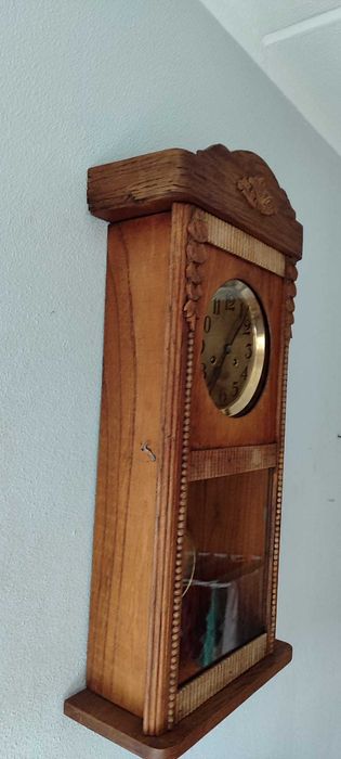 Stary zegar mechaniczny wiszący (415)