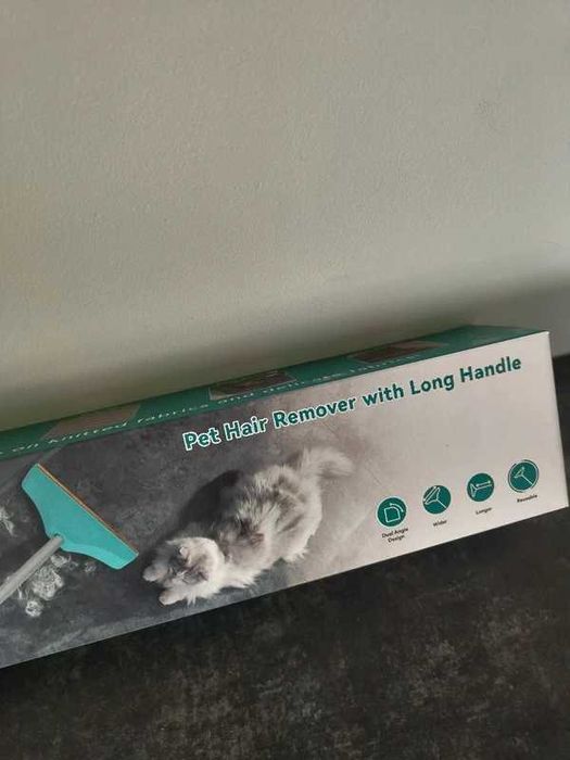 Długa szczotka zgrzebło do sierści psa kota dywanów tapicerki 90/45°