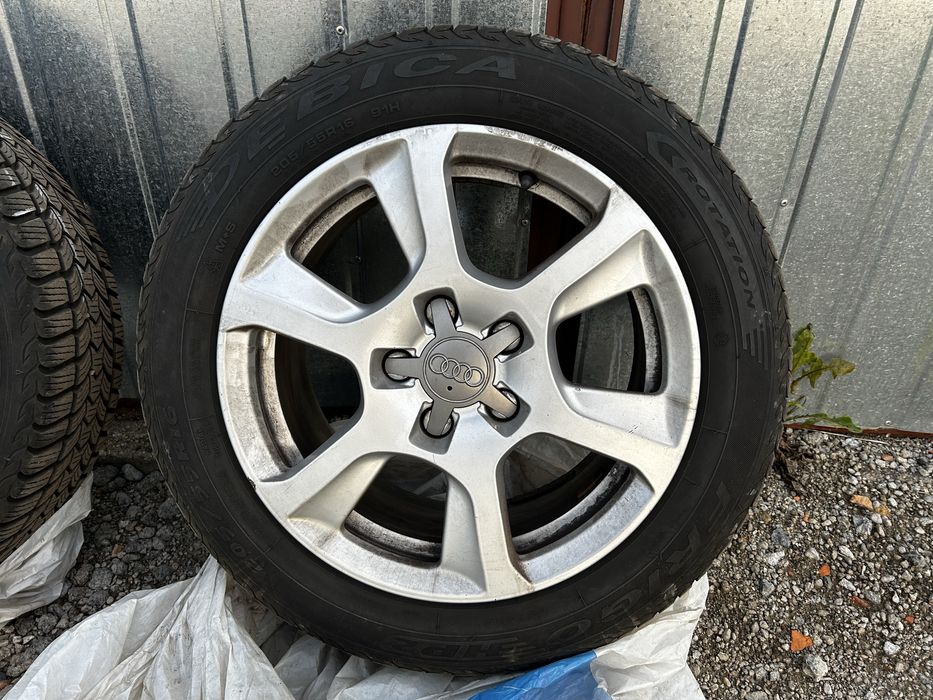 Felgi Audi z oponami zimowymi 205/55/16