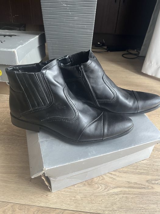 Sztyblety męskie skóra naturalna Kazkobut ocieplane