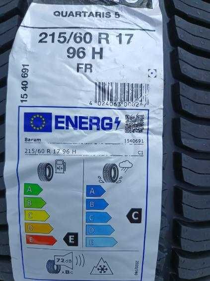 4 x  Nowe opony BARUM QUARTARIS5 215/60 R17 96 H