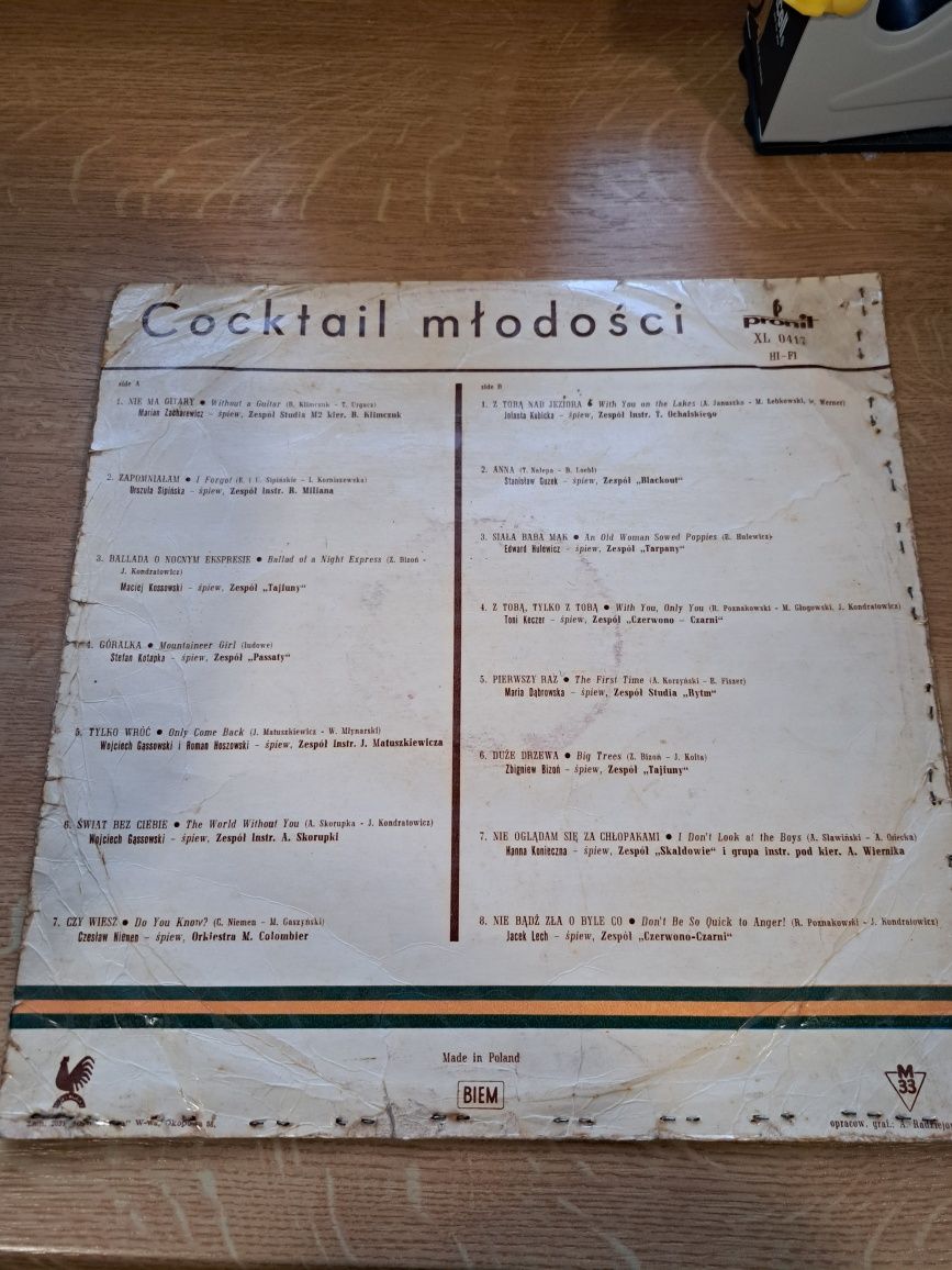 Płyta winylowa Cocktail Młodości