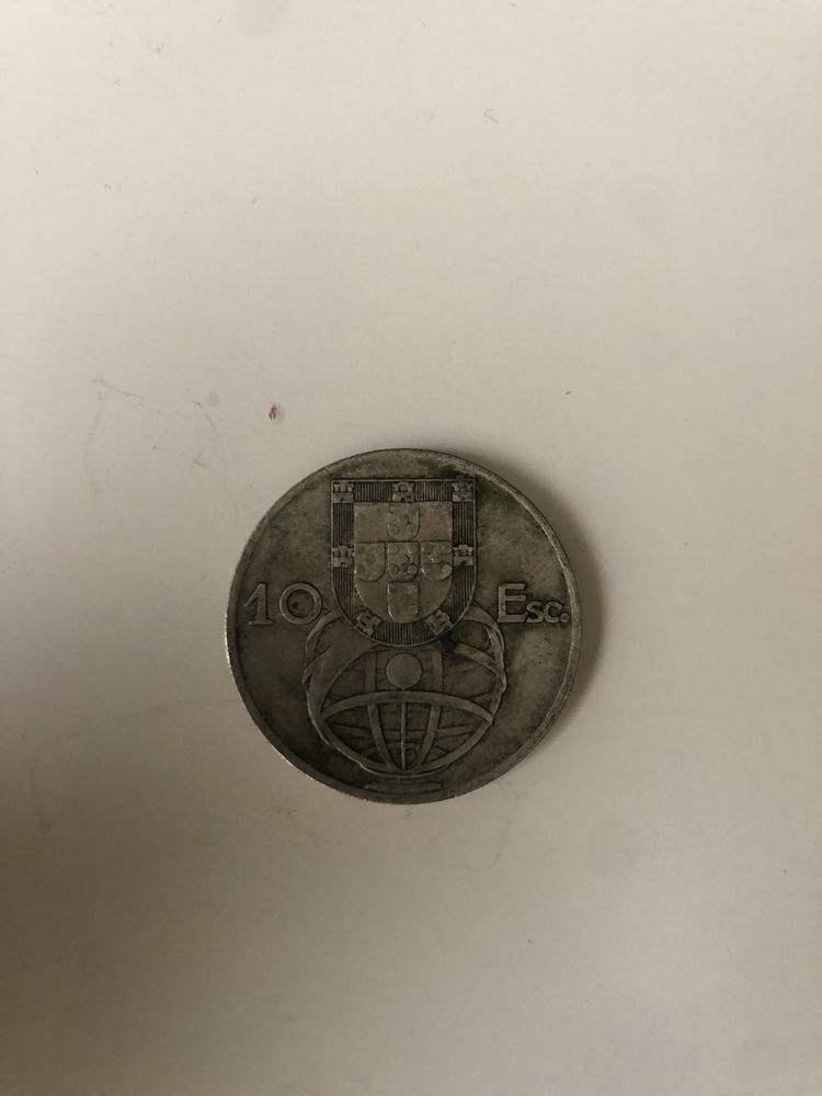 moeda de 10 escudos 1955