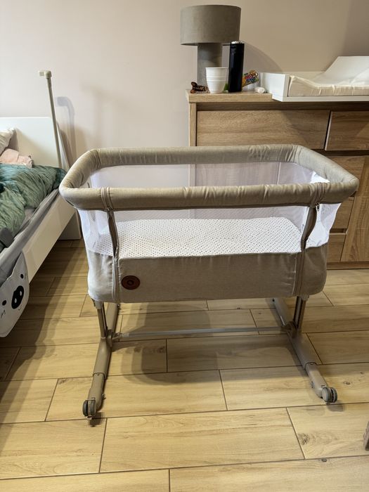 Łóżeczko dostawne Lionelo Aurora 3w1 - beige cappuccino