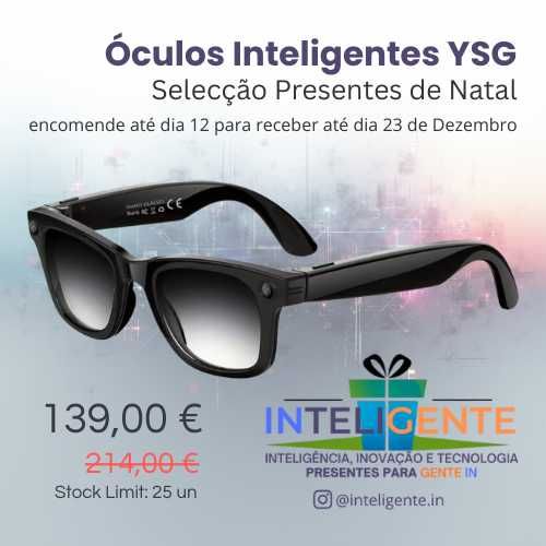 Óculos Inteligentes YSG · IA e Comunicação Avançada - NOVO