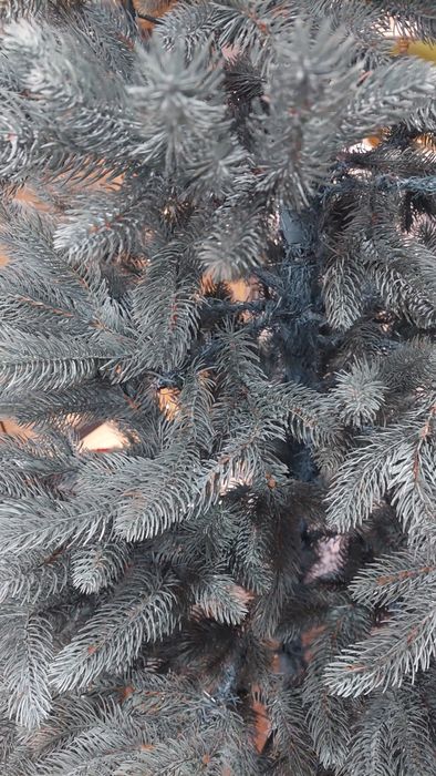 Ялинка блакитна  лита з підставкою.