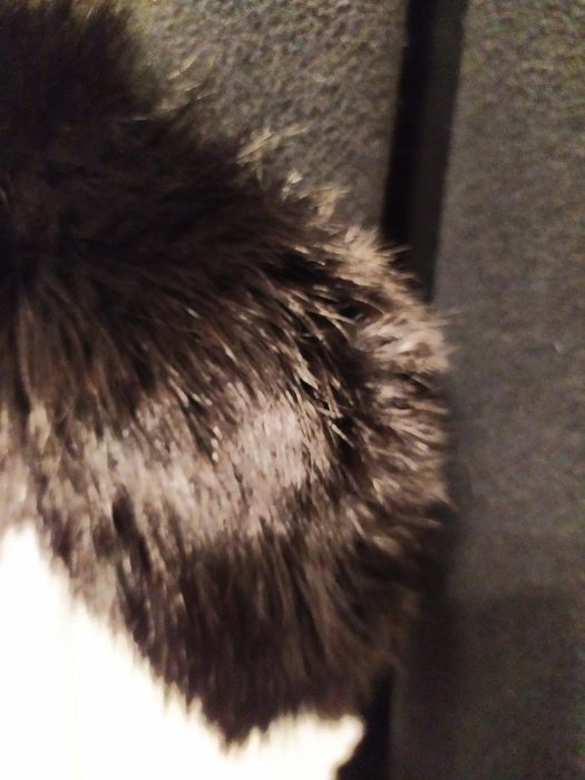 Nowe czarne duże damskie ponczo z kapturem