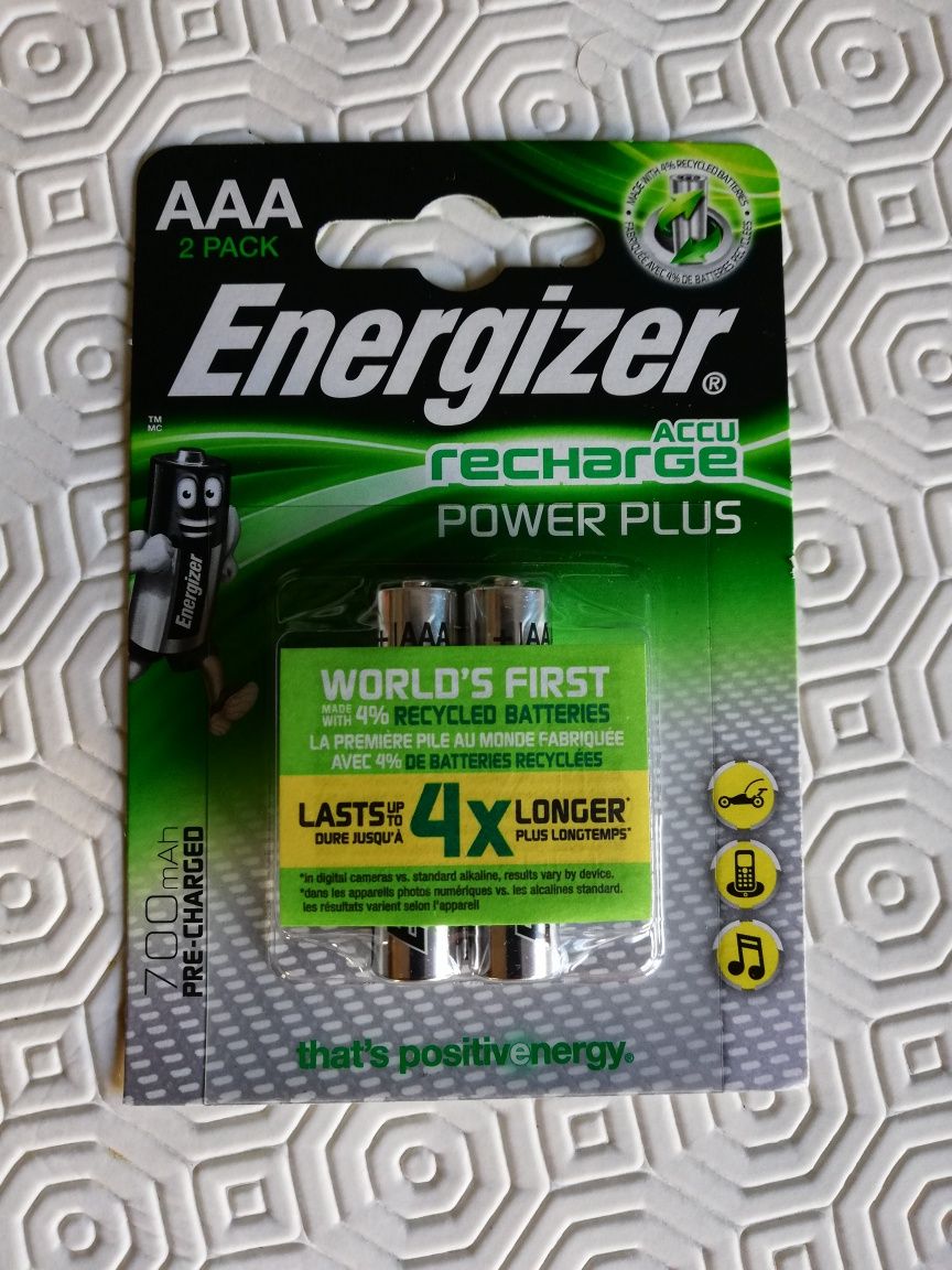 Pack 2 pilhas AAA Energizer 700 mah
