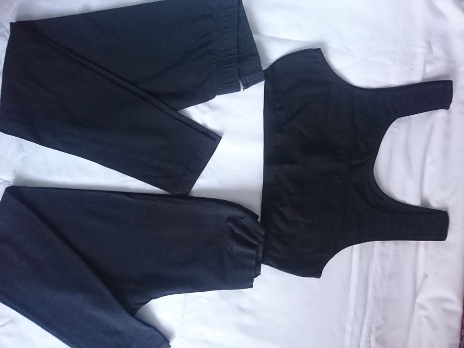 Чорні лосини, легінси, лосинки, довгі, шорти чорні на 134-140 см