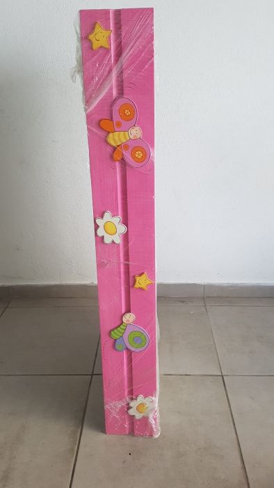 Cama de grades com gavetão - menina (pintada à mão)