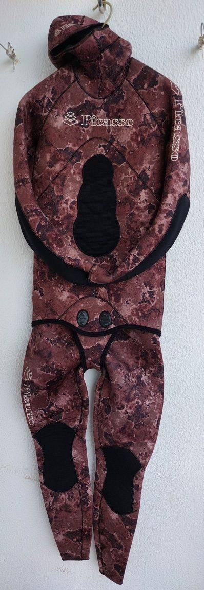 Fato caça sub XL Picasso Brown Atlantic 5mm tamanho XL