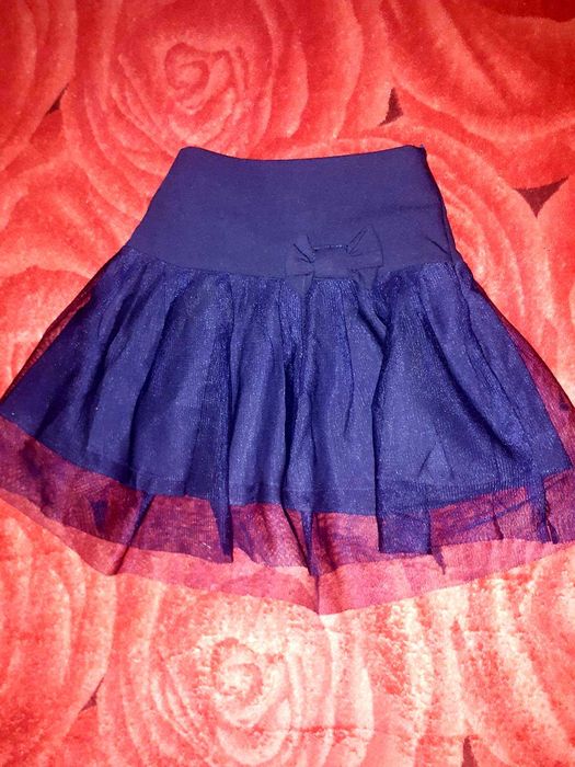 Стильна Юбка з бантом шкільна дитяча.