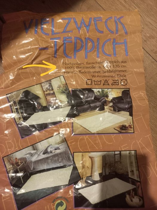 Dywanik/ dywan  90x135 cm Bawełna 100%