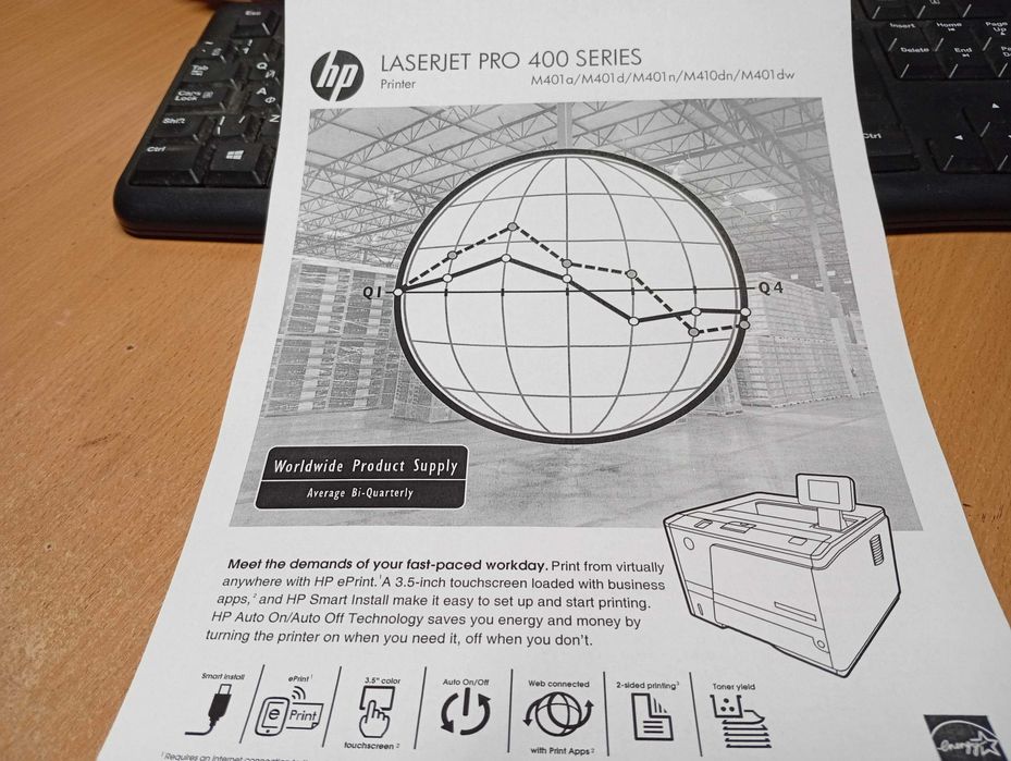 Лазерний принтер HP LaserJet Pro 400 Printer M401d, двосторонній друк