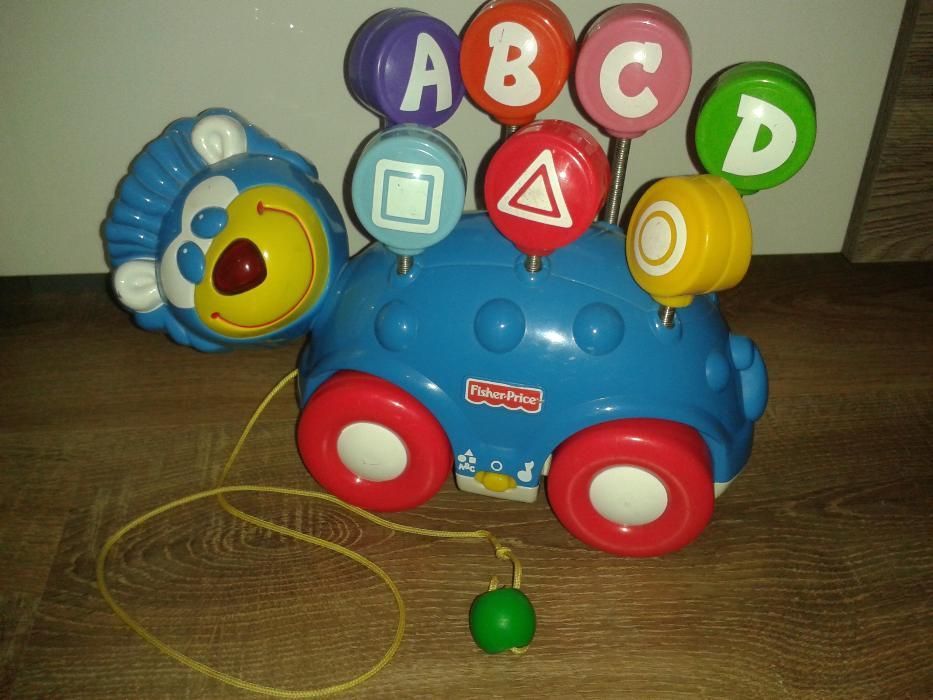 Fisher Price miś,ślimak,sorter+nad łóżeczko,grzechotka