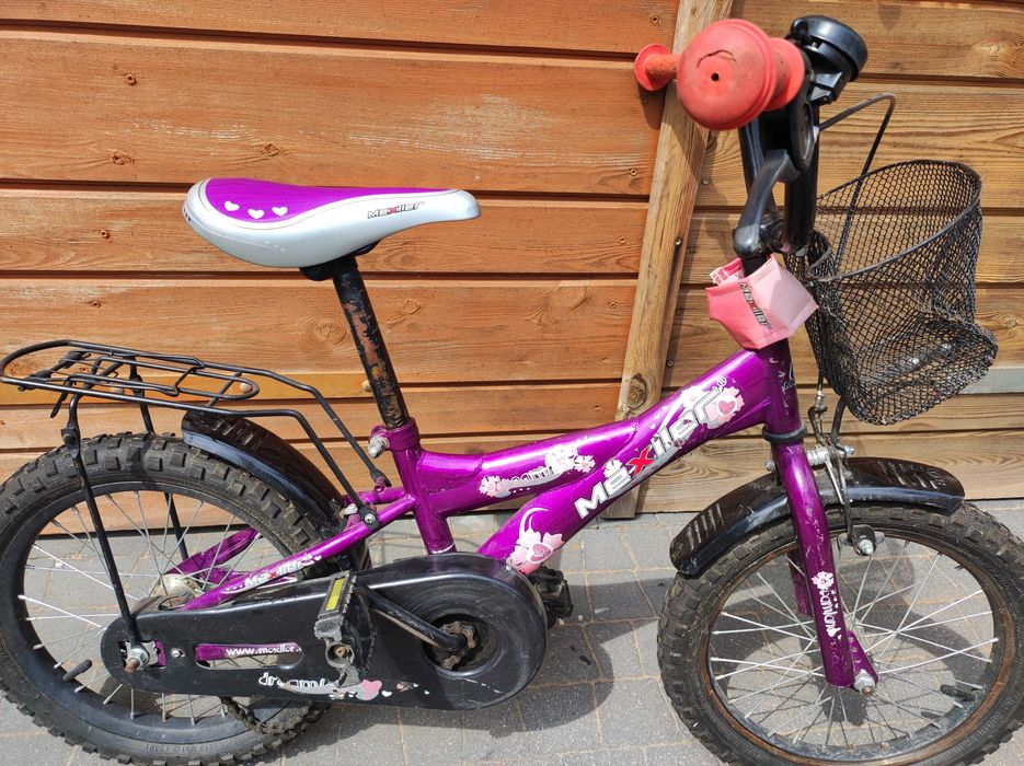Rowerek dla dziewczynki, fioletowy