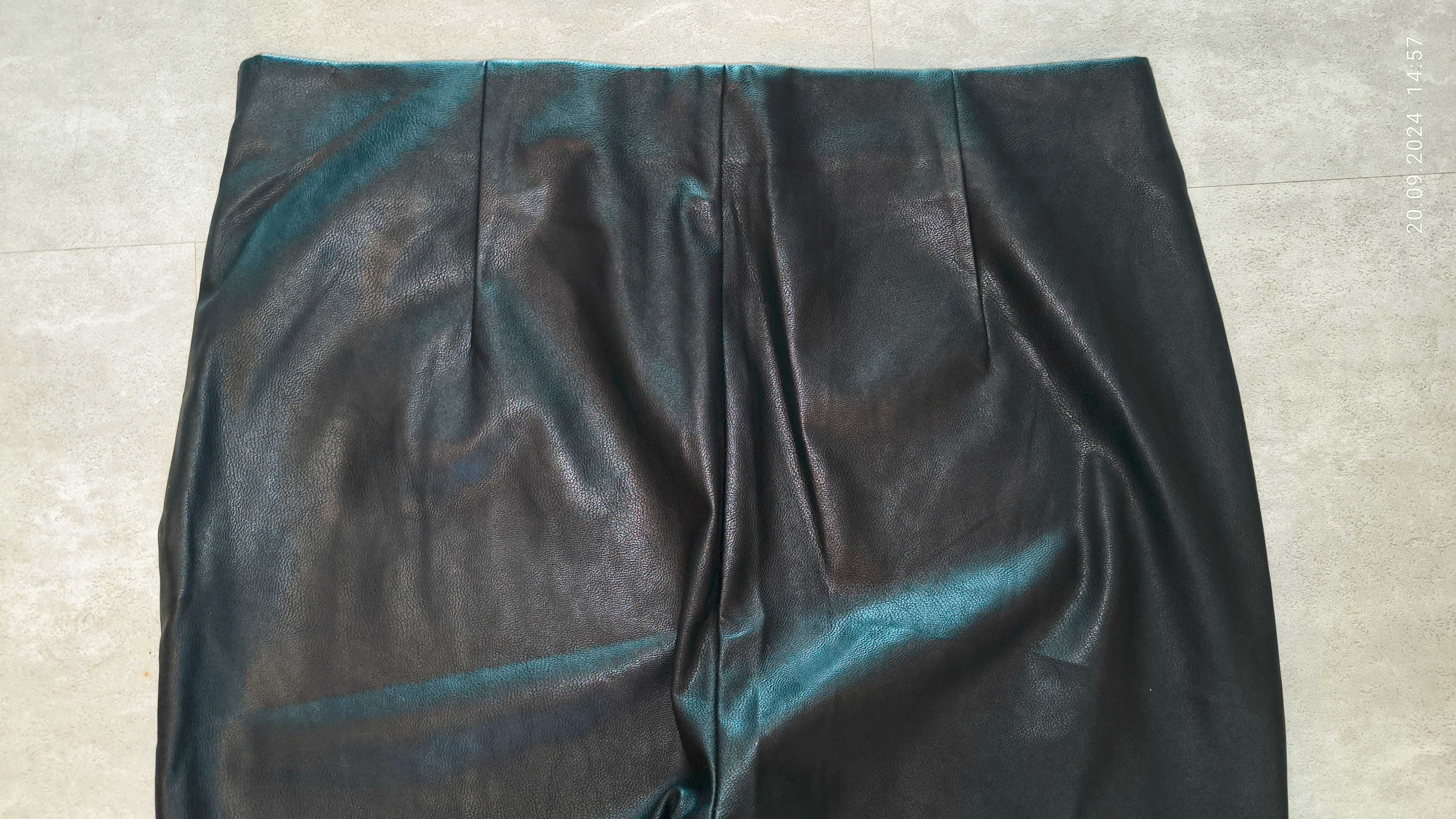 Czarne skóropodobne legginsy Mohito, 42/44, tylko do 18.03 wysyłka 1 z