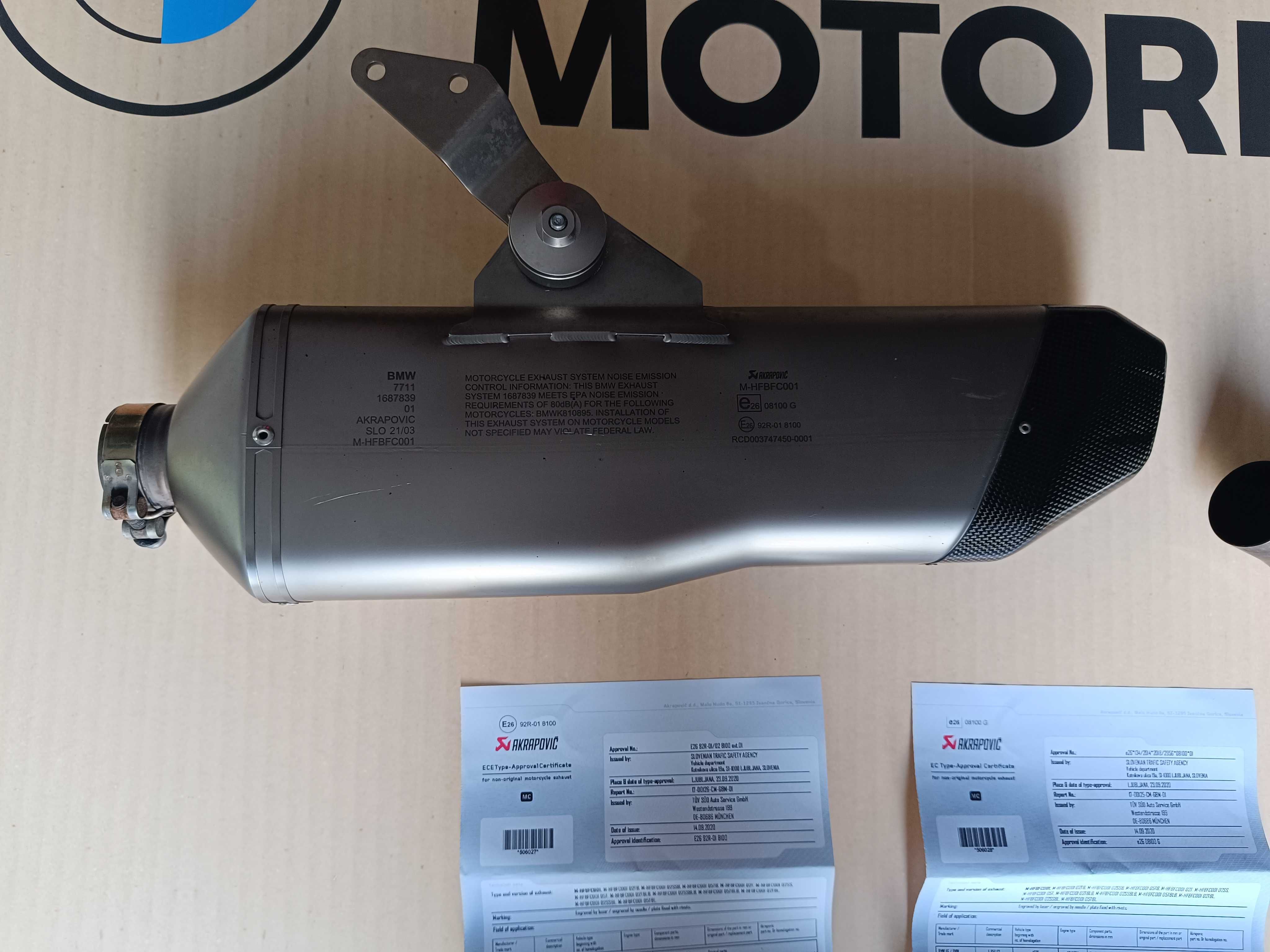 Ponteira Akrapovic BMW F850GS ou F750GS F900GSA excelente estado