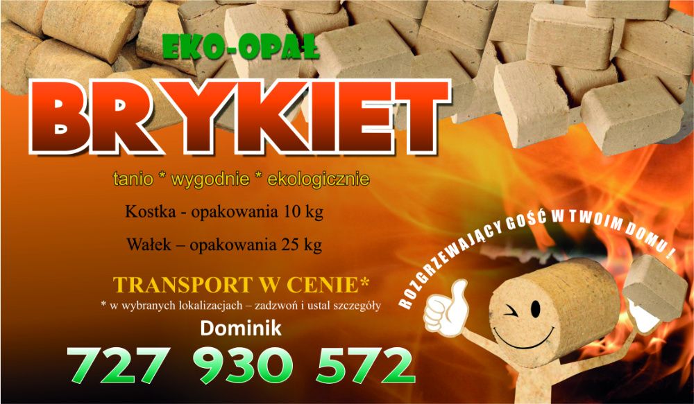 GRATIS dowóz Dąb/Buk Brykiet Drzewny RUF Oborniki