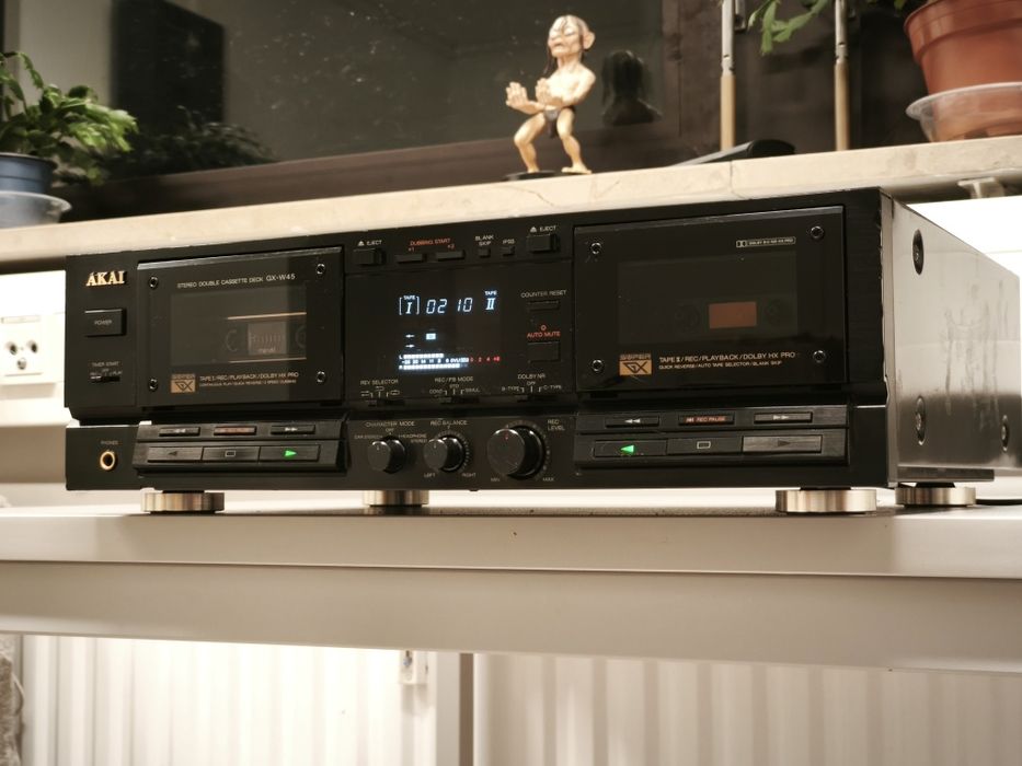 Касетна дека Akai GX-W45 ! Вага 6 кг ! Зроблено в Японії !