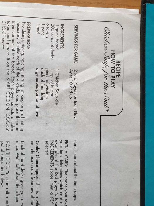 Chicken Soup for the Soul • Board Game • English/French