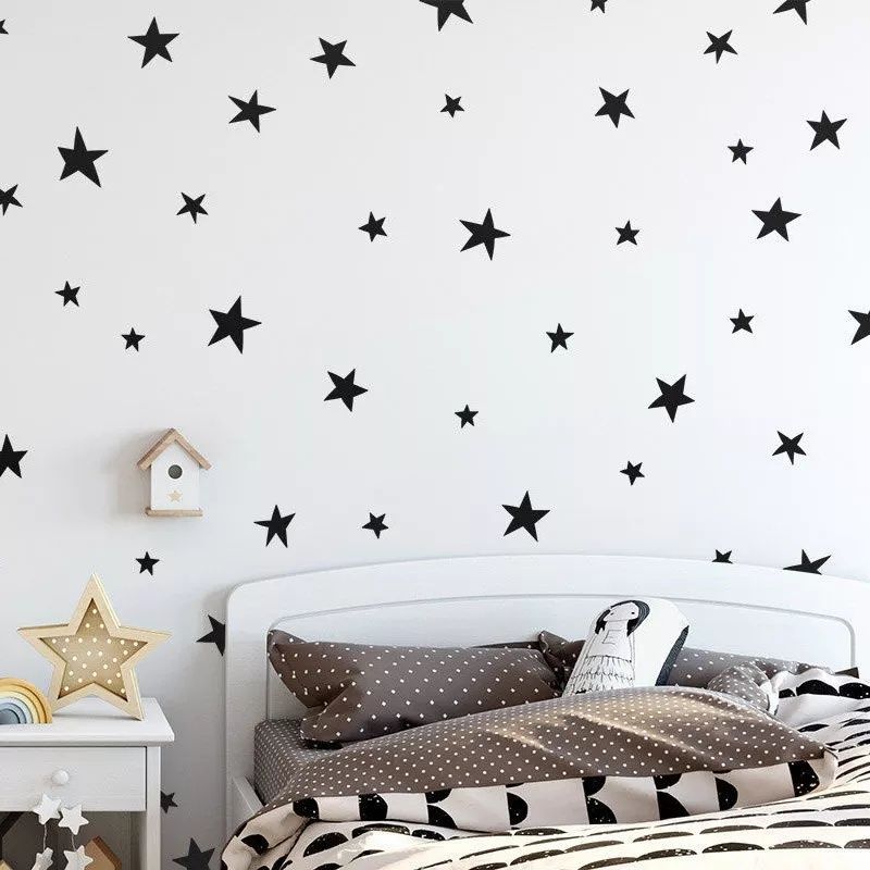 Наклейки для декорации звёзды , наклейки на стену