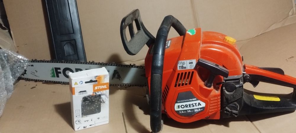 Бензопила Foresta FA-58N + новий ланцюг, суперзуб