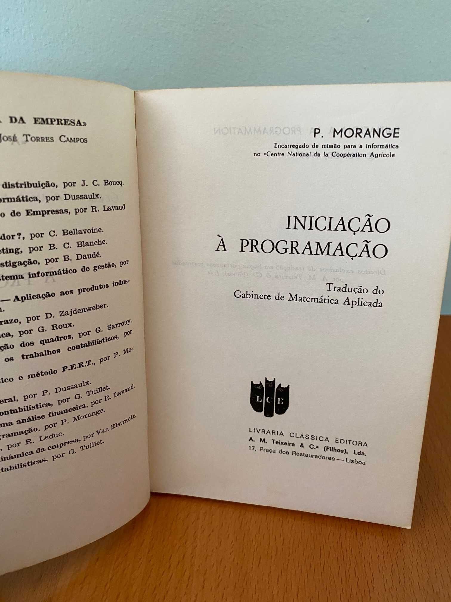 Iniciação à Programação - P. Morange