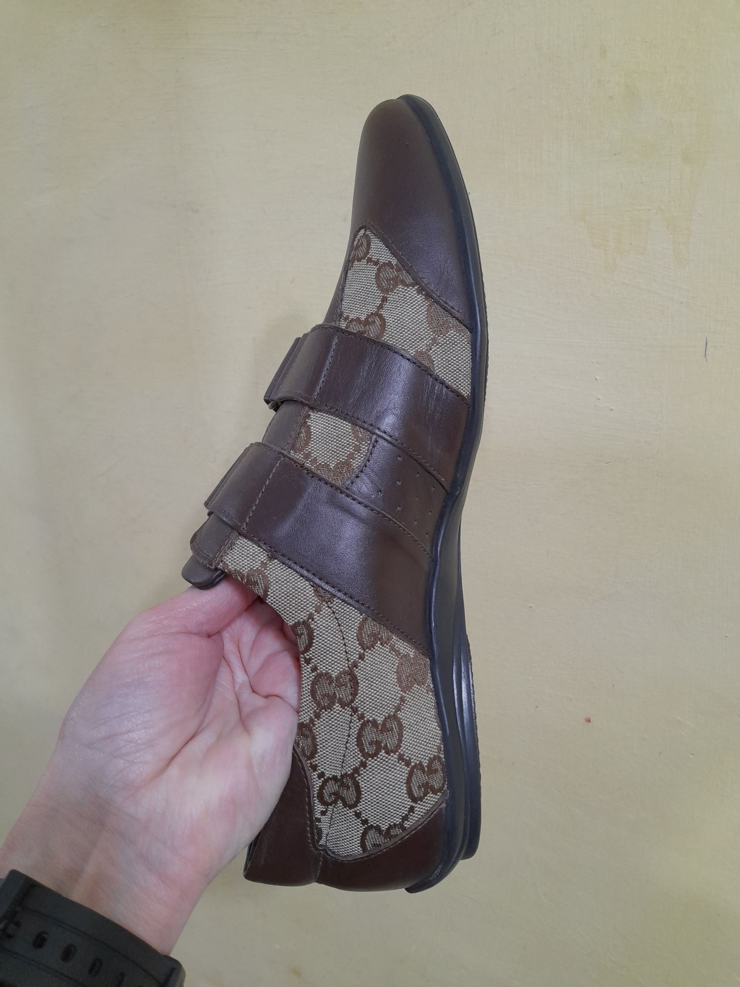 Оригінал Gucci Italy чоловічі шкіряні туфлі мокасини
