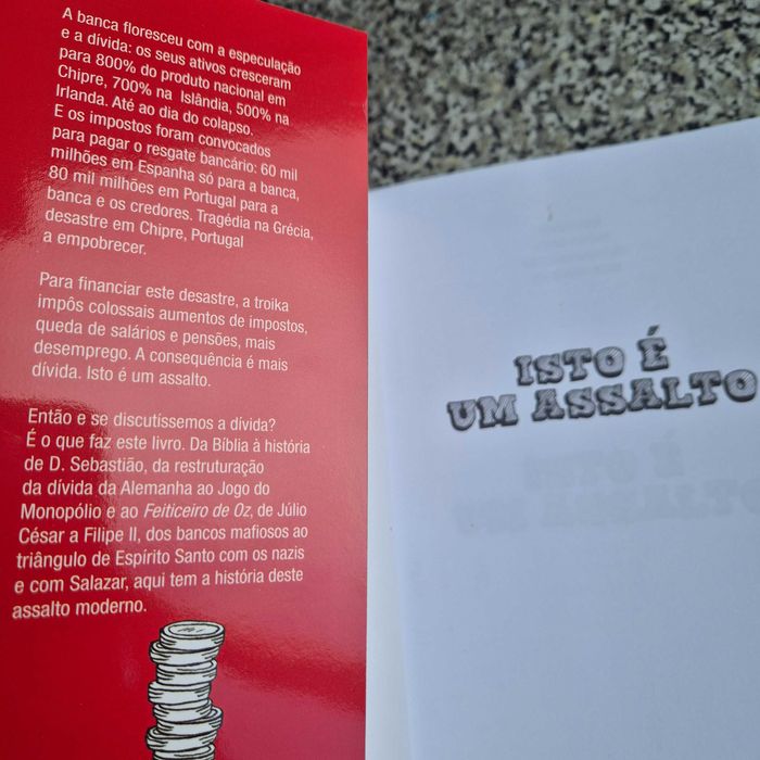 Livro Novo " Isto é um Assalto" de  Francisco Louçã e Mariana Mortágua