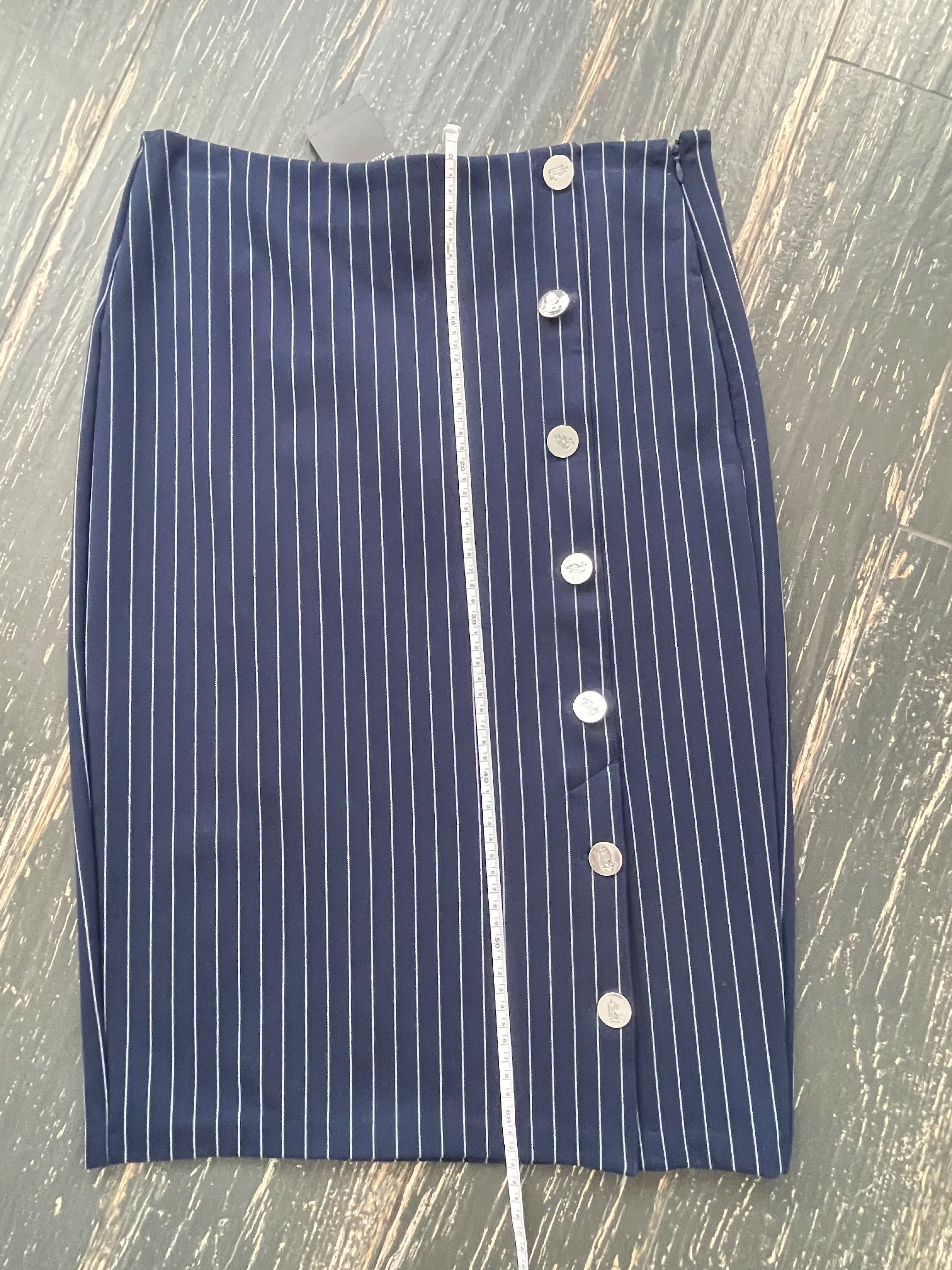 Ralph Lauren original. Юбка карандаш в полоску на пуговицах р М