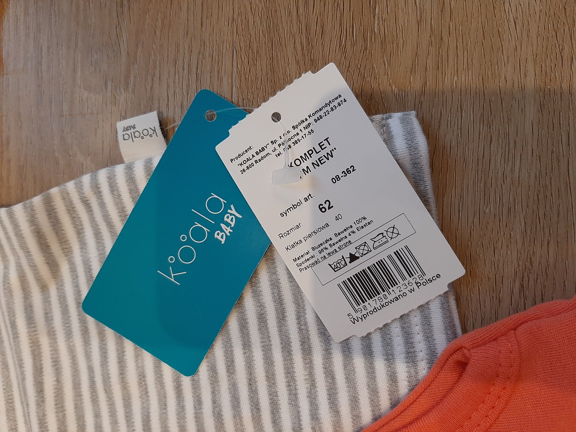Koala Baby komplet spodnie i bluzka rozm.62 NOWE