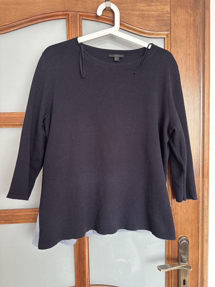 COS sweter sweterek bluza koszulowy tyl oversize