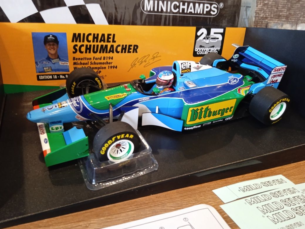 1:18 Minichamps Benetton Ford B194 M. Schumacher Word Champion 1994