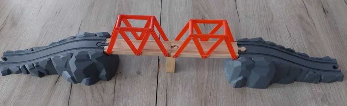 Kolejka drewniana most kolejowy Ikea Brio Playtive