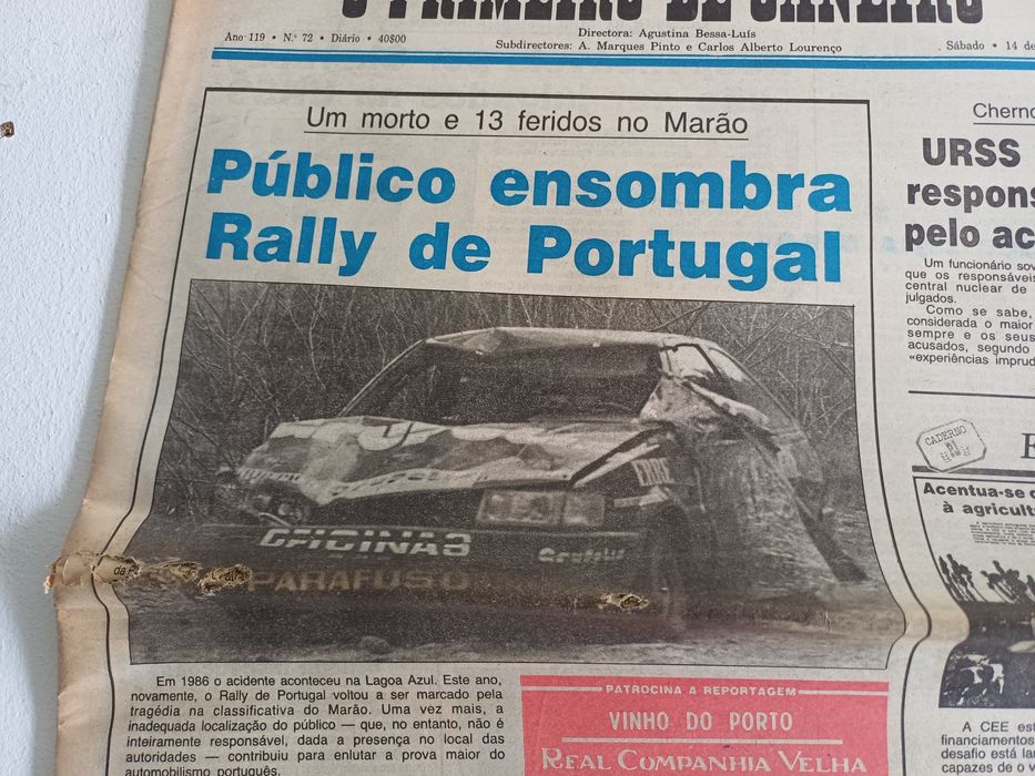 Lote de Jornais- RALLY DE PORTUGAL