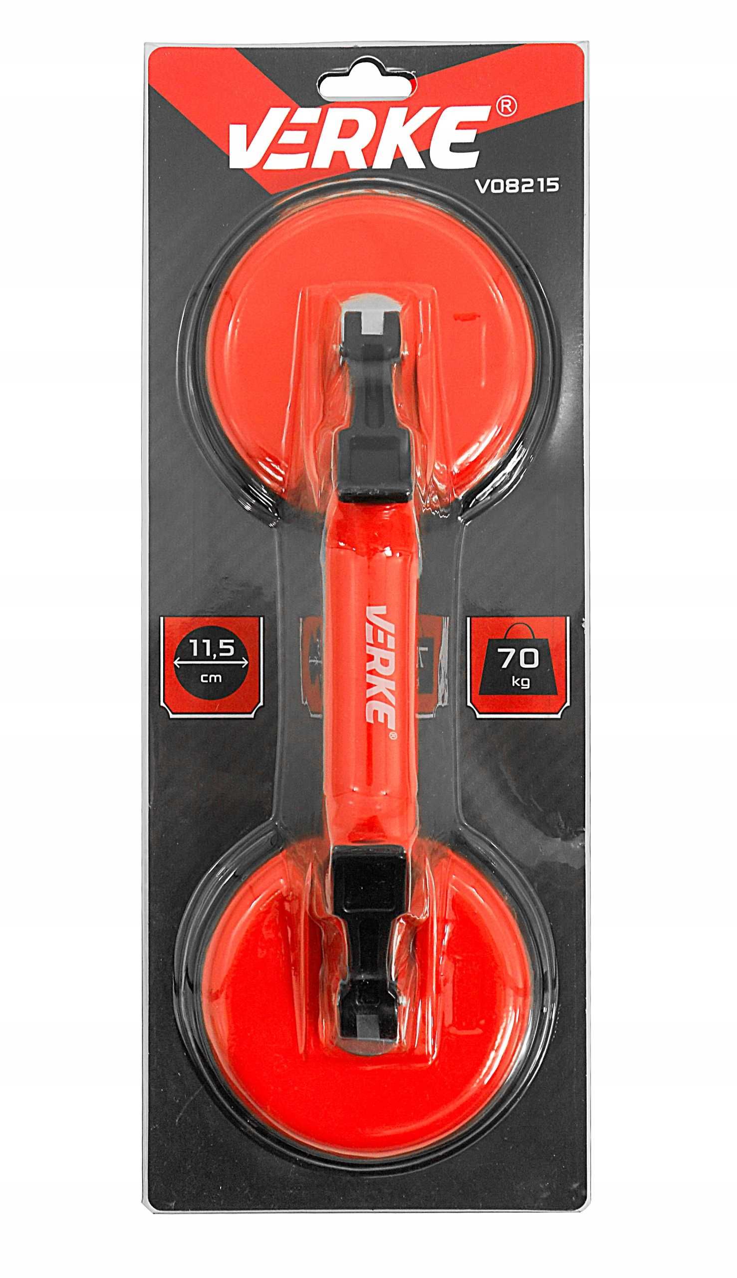 Przyssawka ręczna uchwyt szyb blachy płyt glazury  115MM 70KG
