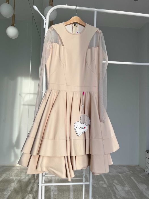 Sukienka wieczorowa ecru