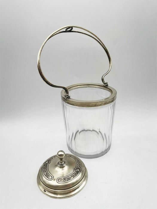 Queijeira em Cristal e Prata