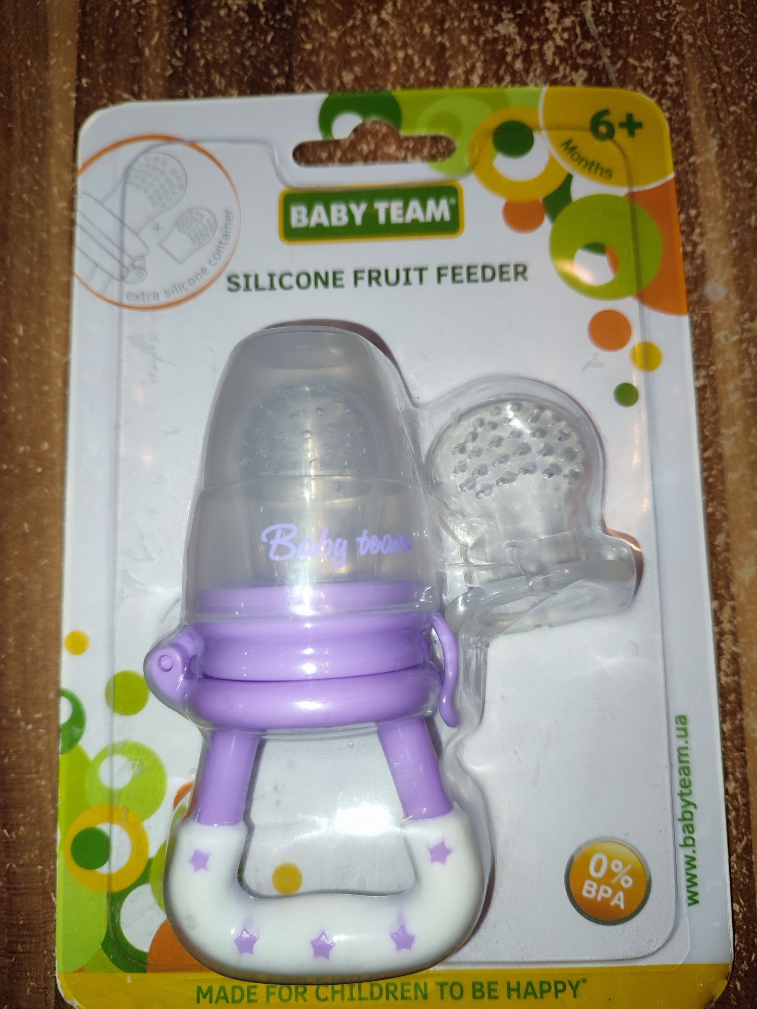 Ниблер силиконовый Baby Team fruit feeder.