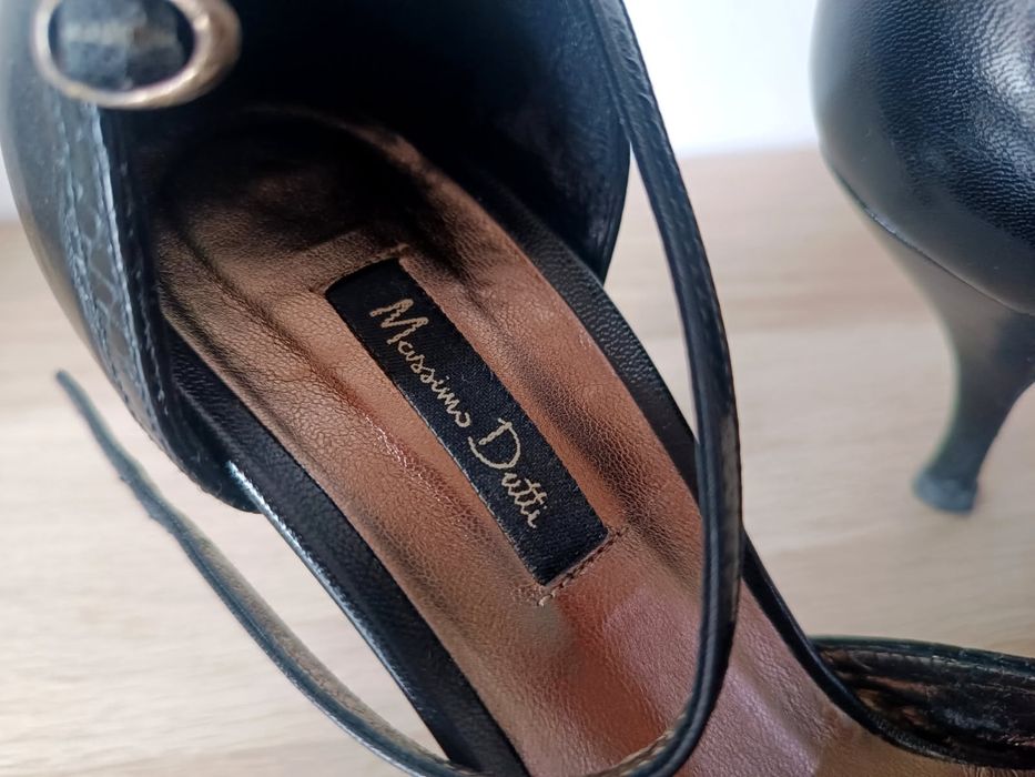 Sapato Salto Alto Massimo Dutti em couro