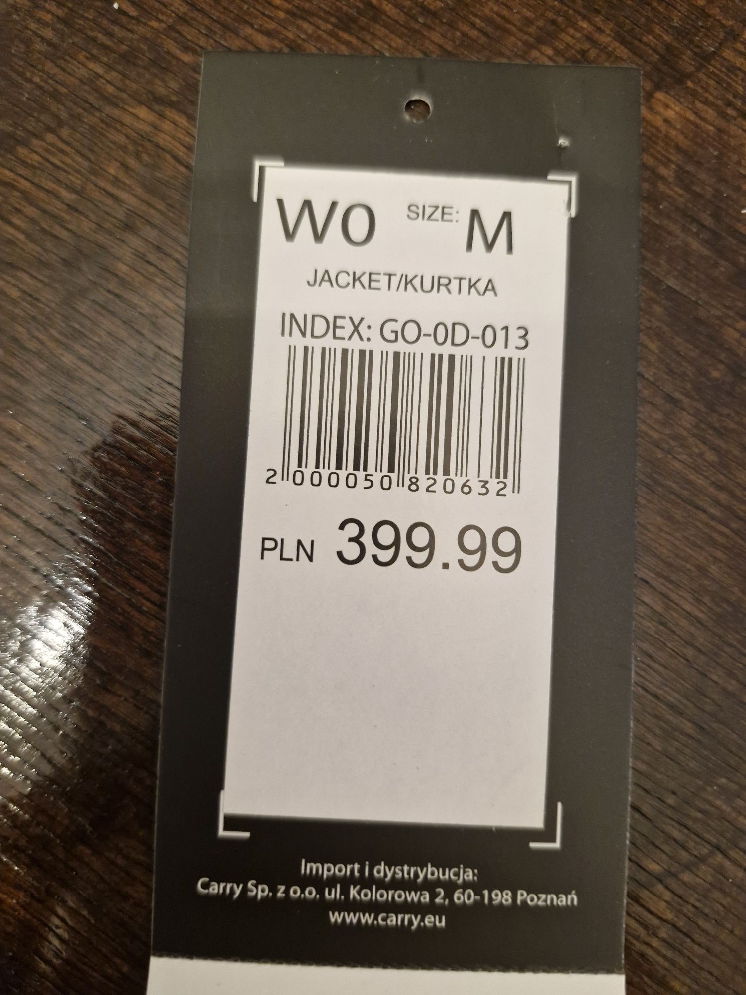 Kurtka damska Carry puchówka rozmiar M puch 70% pióro 30%